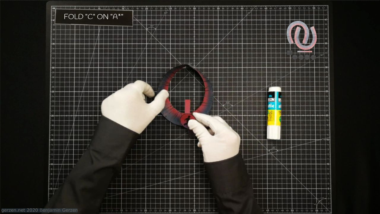 28: Wrap the "C" strip around the Möbius strip.
