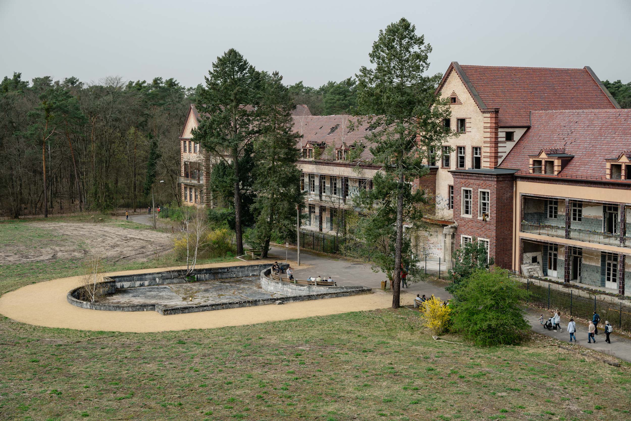 Ausgetrockneter Springbrunnen