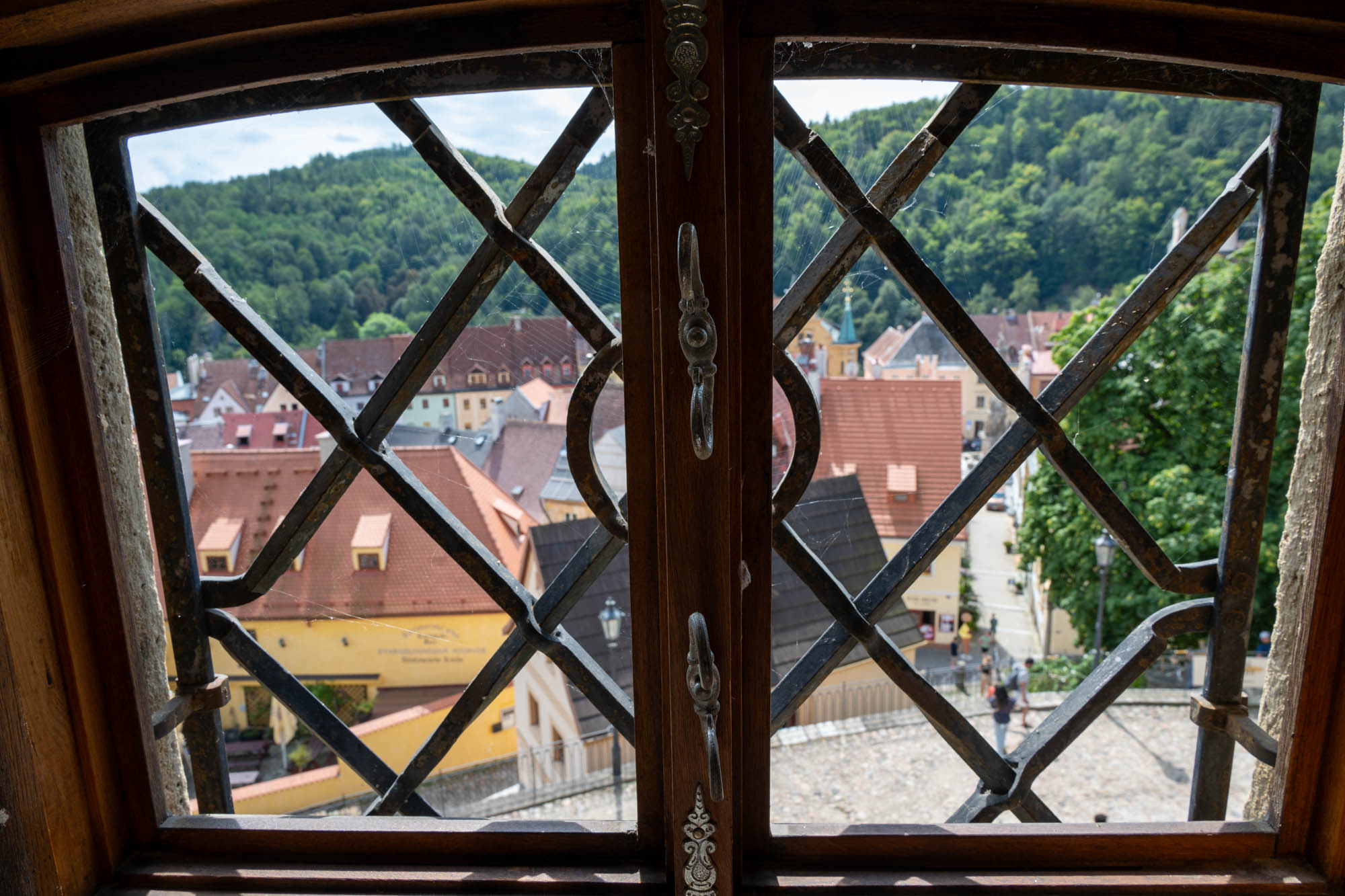 Der Blick aus dem Fenster.