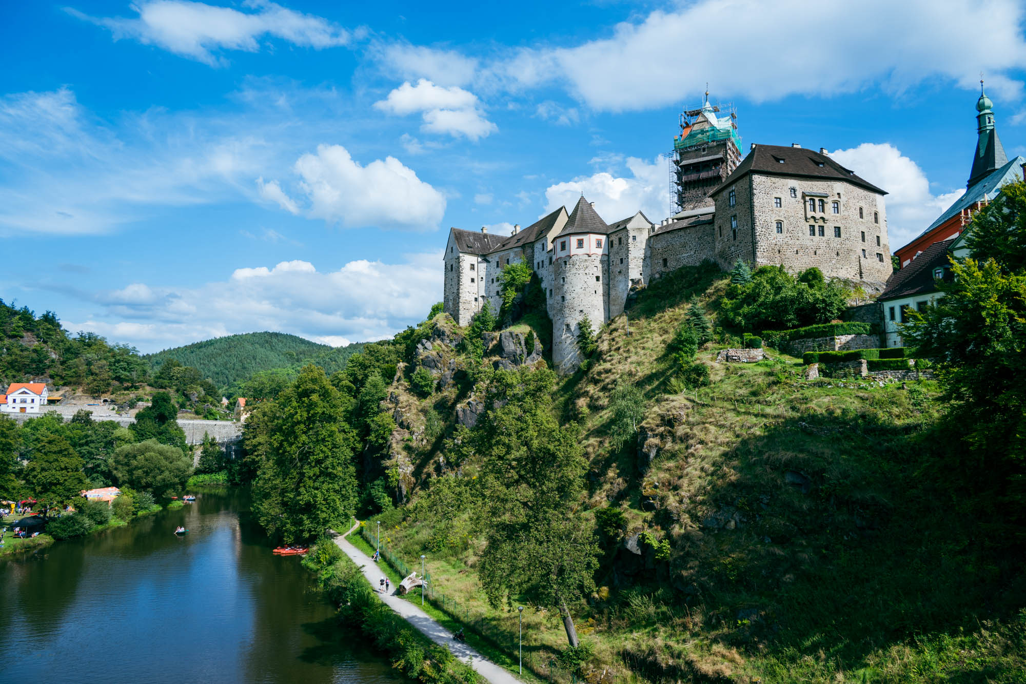 Ein letzter Blick auf die Burg, bevor es zurück nach Karlsbad geht.